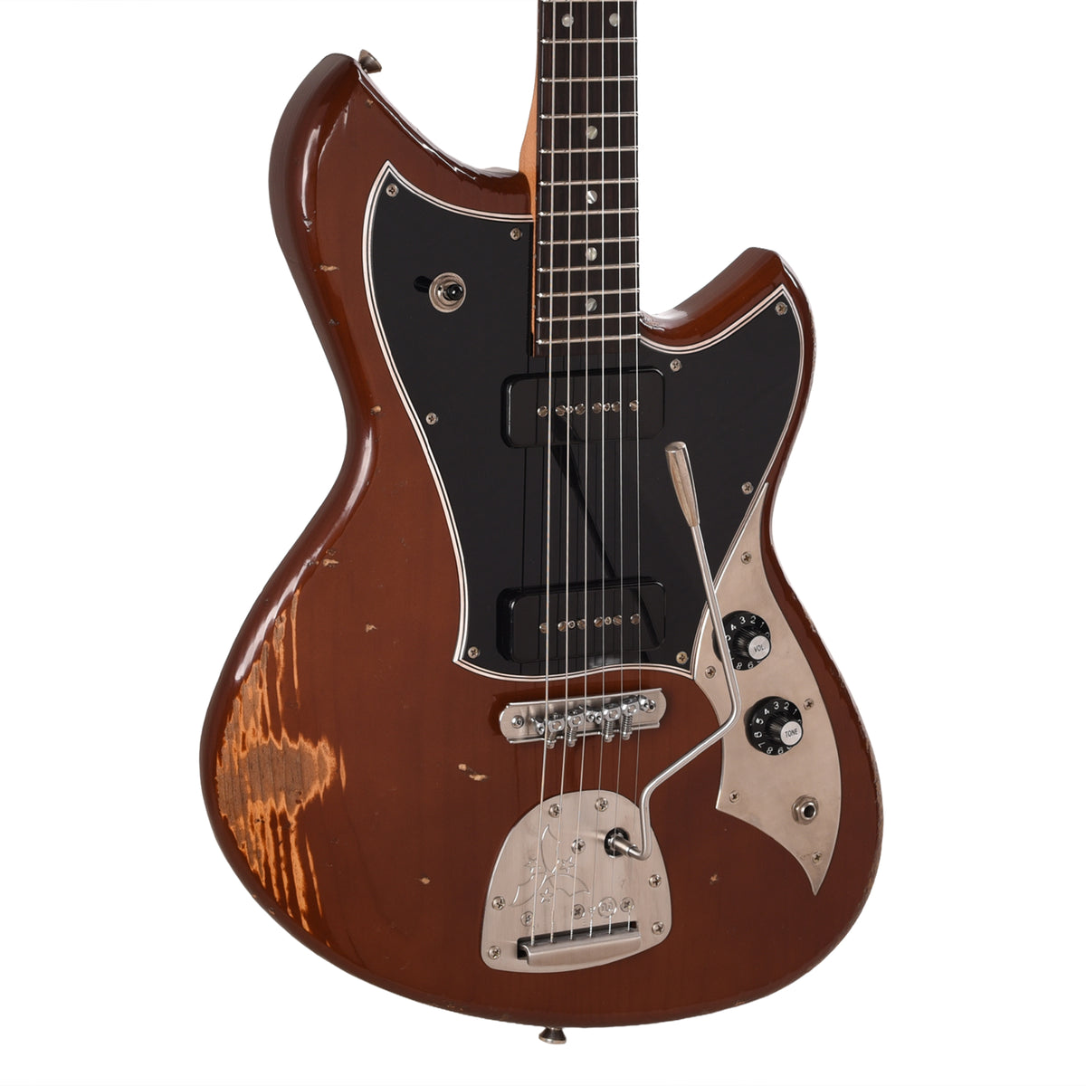 Novo Serus J Mocha Medium Distress w/ Fralin P-90 Pickups Electric Guitars