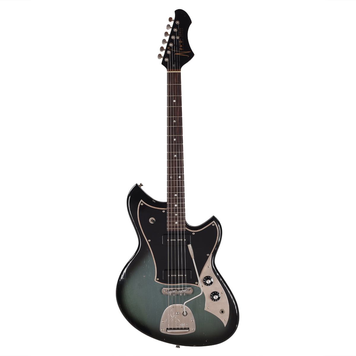 Novo Serus J Pelham Burst Light Distress w/ Lollar P-90 Pickups Electric Guitars