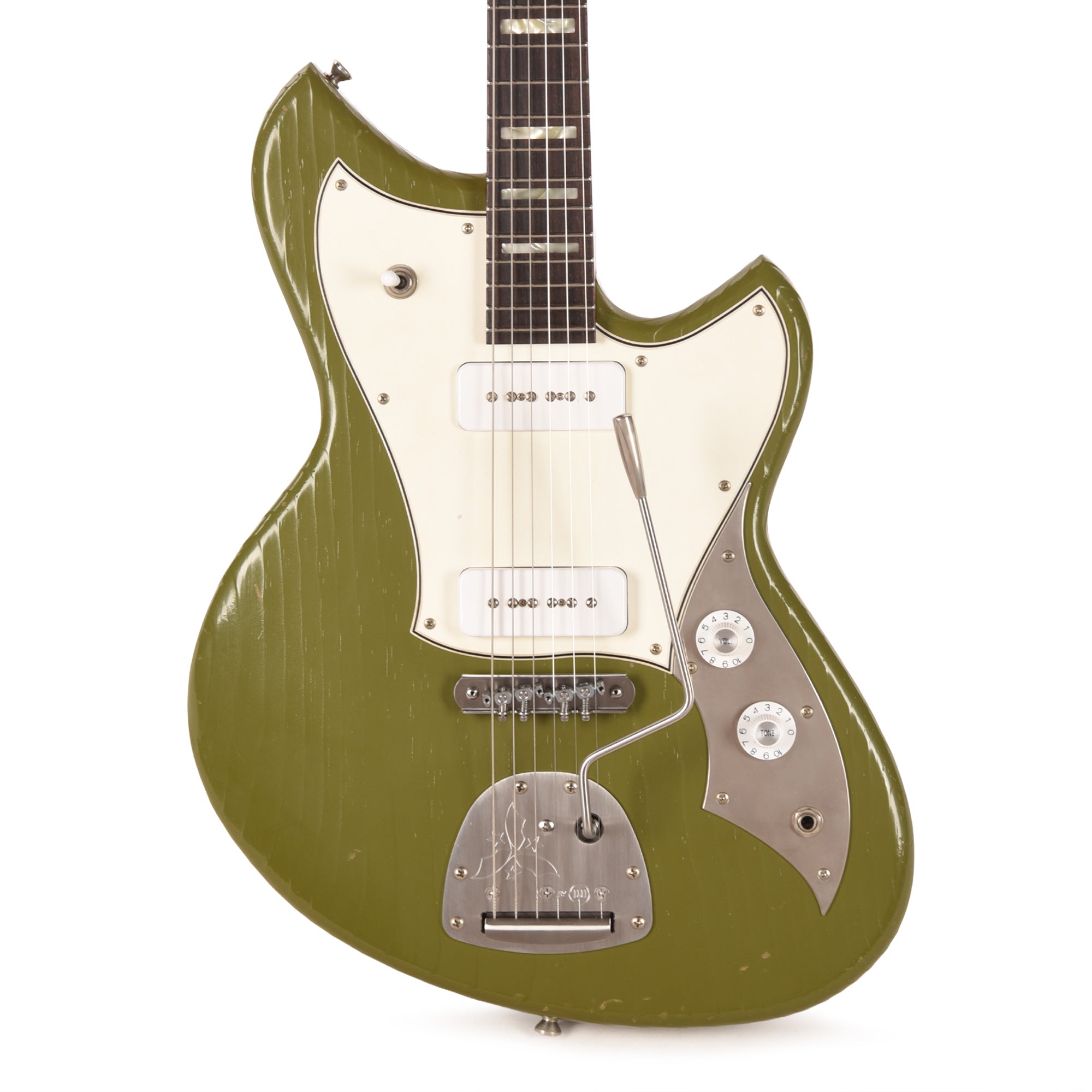 Novo Serus J Uffington Green Light Distress w/ Fralin P-90 Pickups Electric Guitars