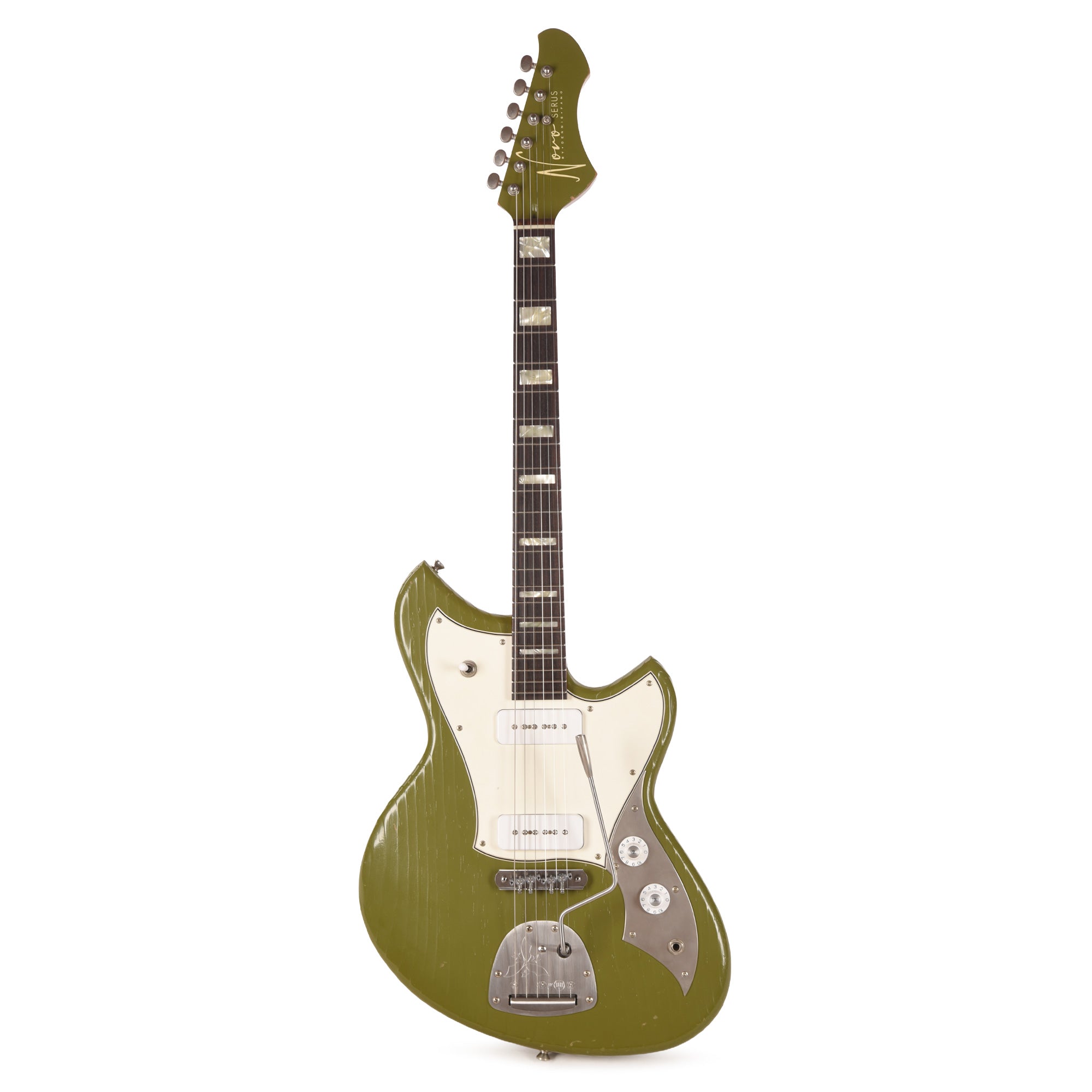 Novo Serus J Uffington Green Light Distress w/ Fralin P-90 Pickups Electric Guitars