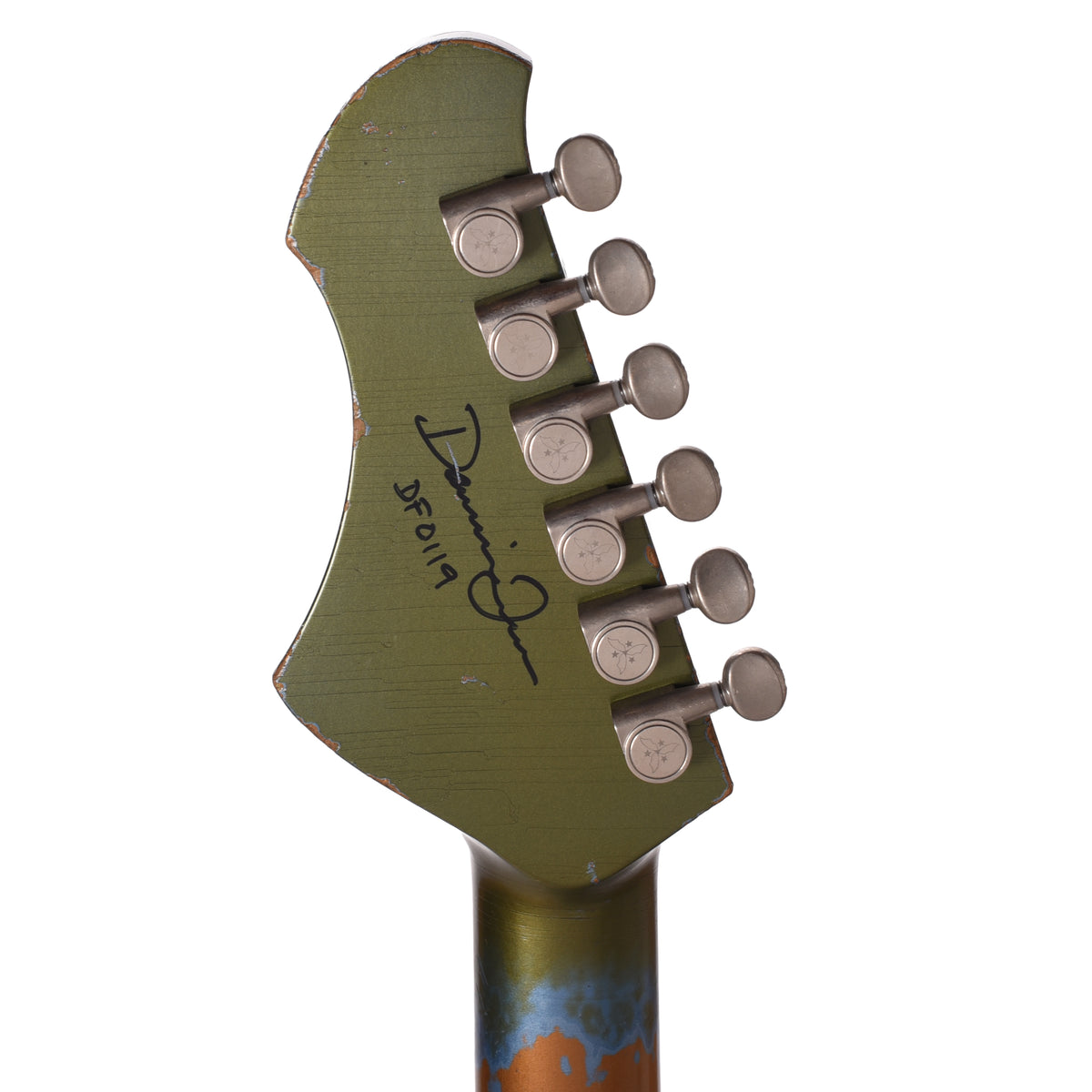 Novo Signature Serus H2 Chambered Pelham Green Over Gold Top Gold Medium Distress w/ Carondelet Pickups Electric Guitars