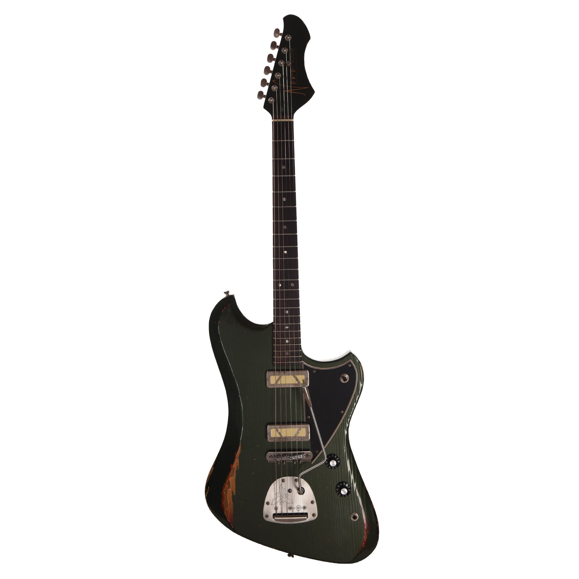 Novo Voltur J Cadillac Green over '64 3-Tone Burst Medium Distress w/ Lollar Gold Foil Electric Guitars