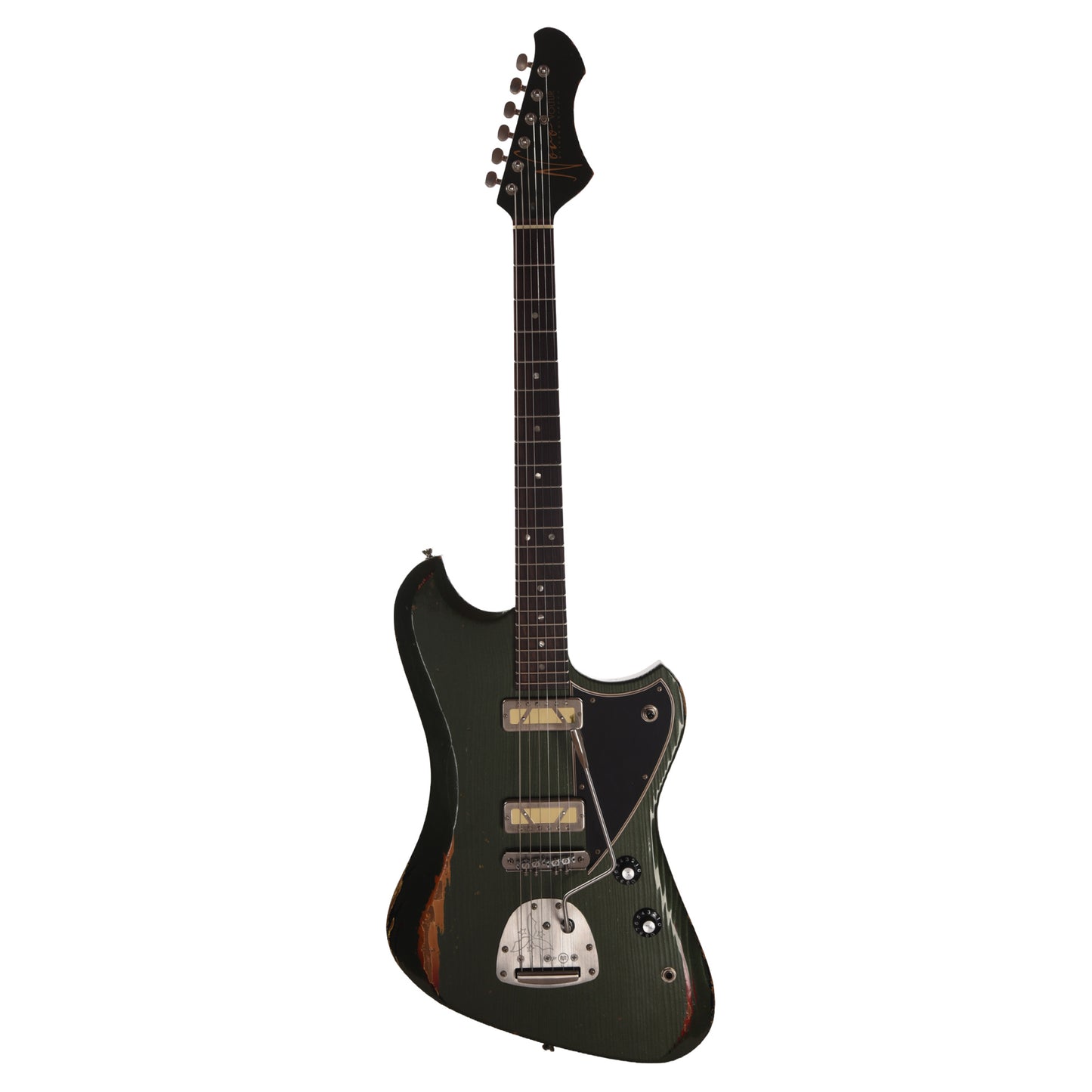 Novo Voltur J Cadillac Green over '64 3-Tone Burst Medium Distress w/ Lollar Gold Foil Electric Guitars