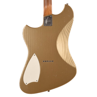 Novo Voltur V2 Shoreline Gold Light Distress w/ Fralin Unbucker & Lollar Staple P-90 Pickups Electric Guitars