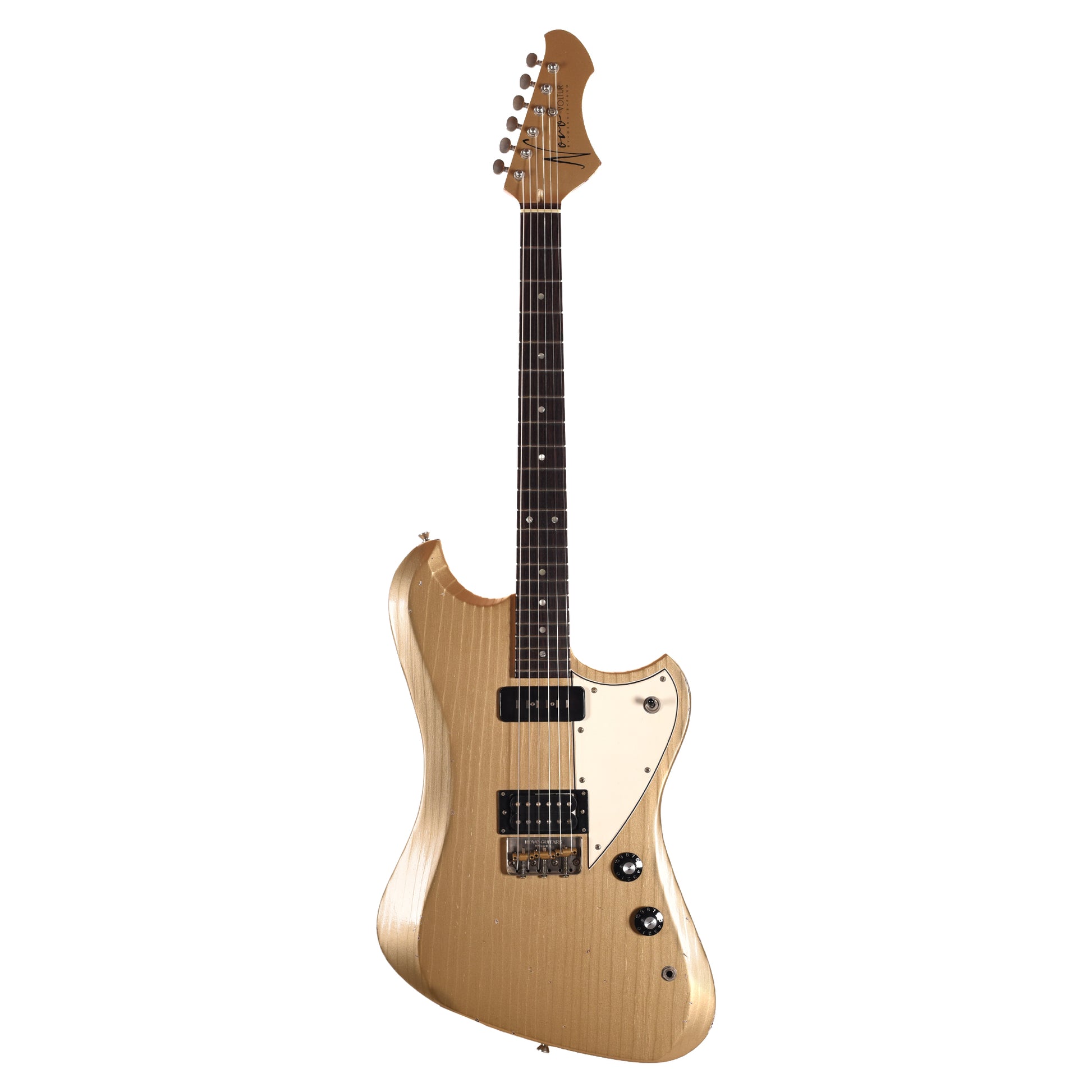 Novo Voltur V2 Shoreline Gold Light Distress w/ Fralin Unbucker & Lollar Staple P-90 Pickups Electric Guitars
