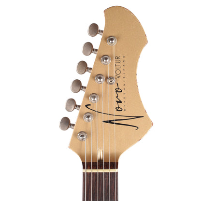 Novo Voltur V2 Shoreline Gold Light Distress w/ Fralin Unbucker & Lollar Staple P-90 Pickups Electric Guitars