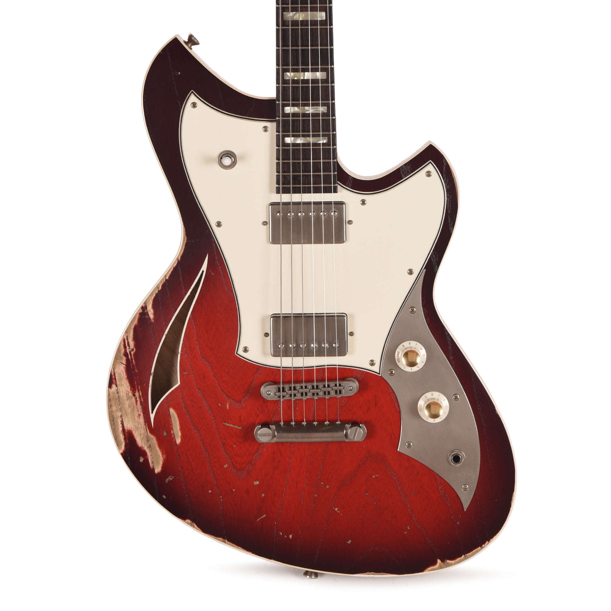 Novo Miris H2 Harmony Burst Medium Distress w/ Fralin Pure PAF Pickups Electric Guitars / Semi-Hollow