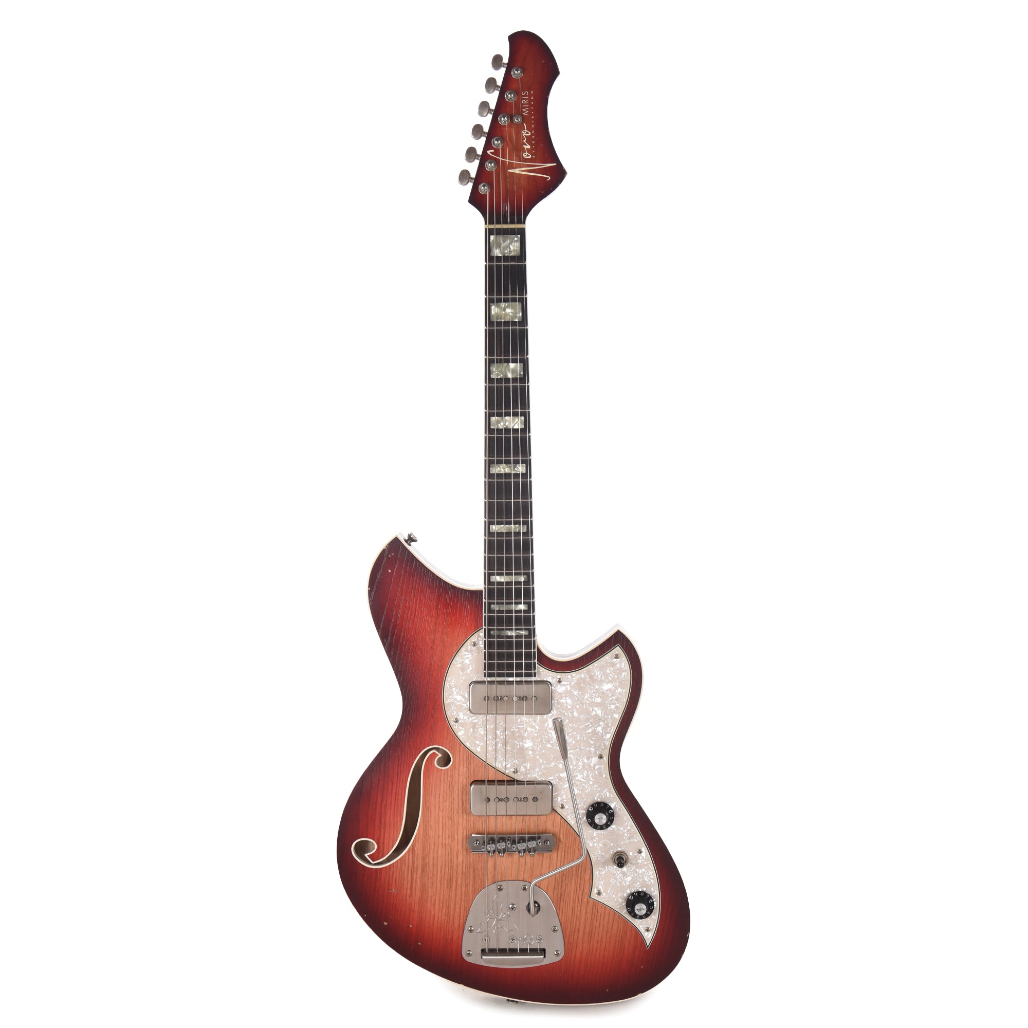 Novo Miris J Bonfire Slab Body Design & S Hole w/Fralin P-90s Electric Guitars / Semi-Hollow