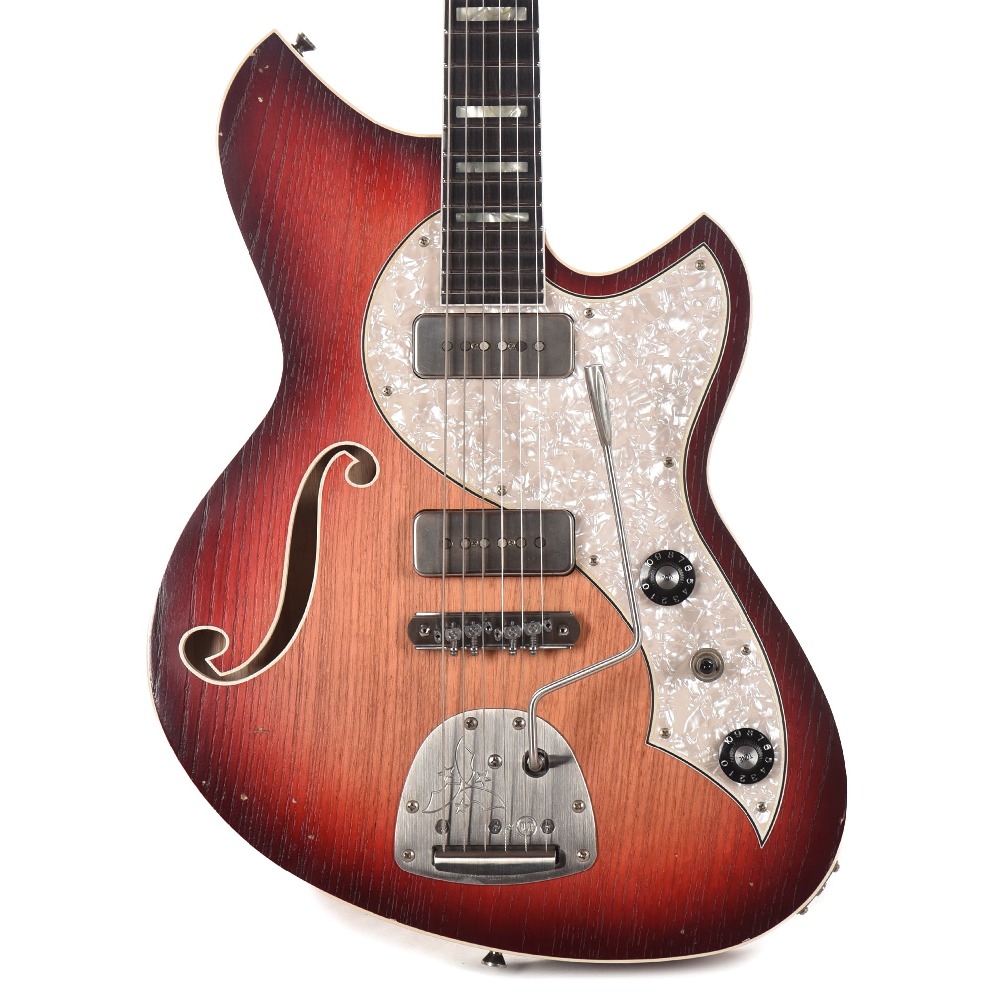 Novo Miris J Bonfire Slab Body Design & S Hole w/Fralin P-90s Electric Guitars / Semi-Hollow