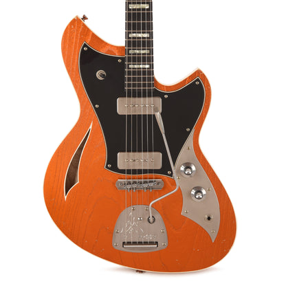 Novo Miris J Candy Apple Orange Light Distress w/Fralin P90s Electric Guitars / Semi-Hollow