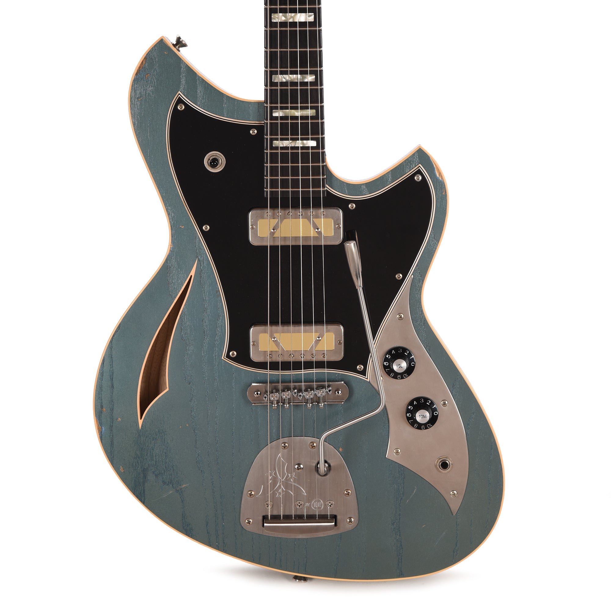 Novo Miris J Custom Aged Pelham Blue Light Distress w/Lollar Gold Foils Electric Guitars / Semi-Hollow