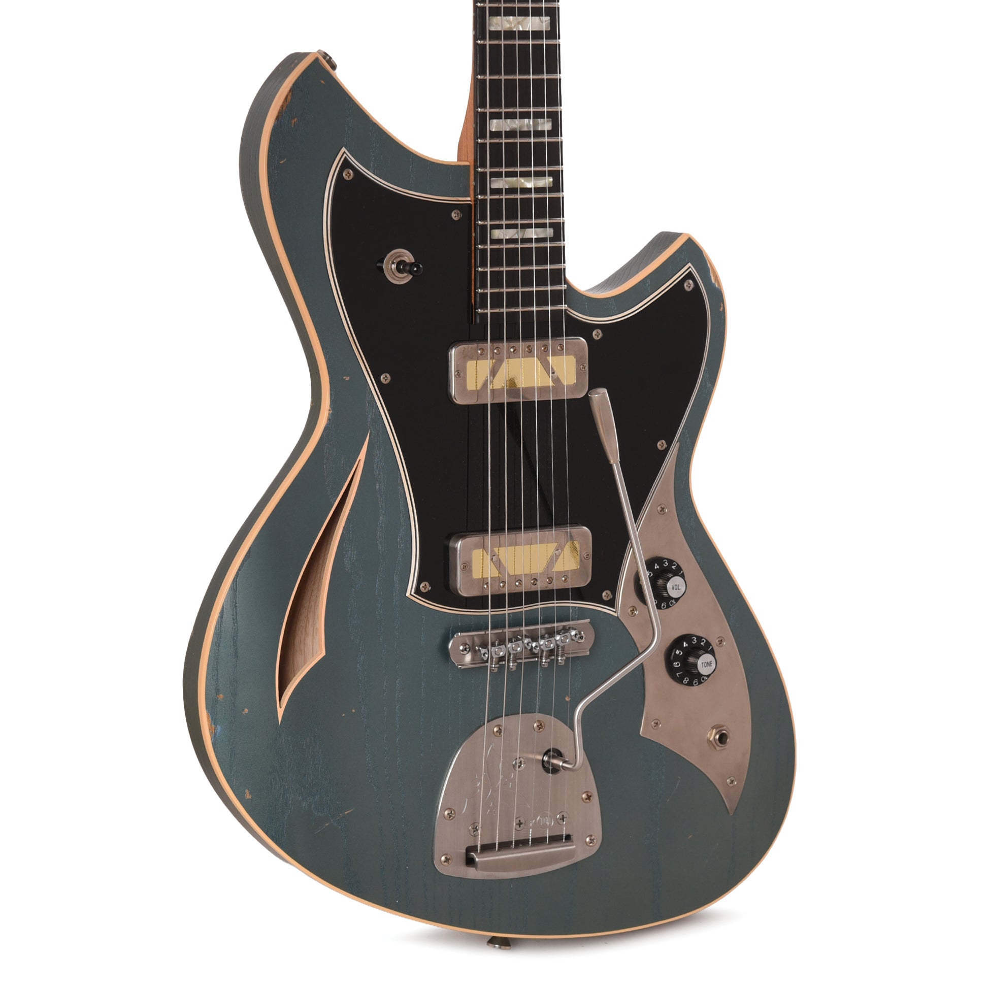 Novo Miris J Custom Aged Pelham Blue Light Distress w/Lollar Gold Foils Electric Guitars / Semi-Hollow