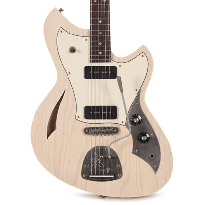 Novo Miris J Mary Kaye White Light Distress w/Fralin P-90 Pickups Electric Guitars / Semi-Hollow