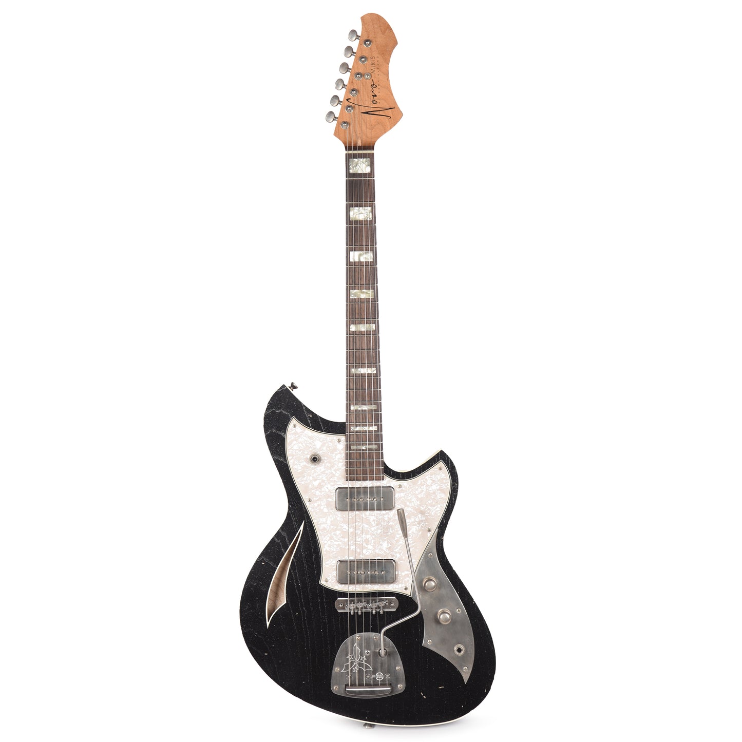 Novo Miris J Starry Night Light Distress w/Block Inlays & Fralin P-90s Electric Guitars / Semi-Hollow