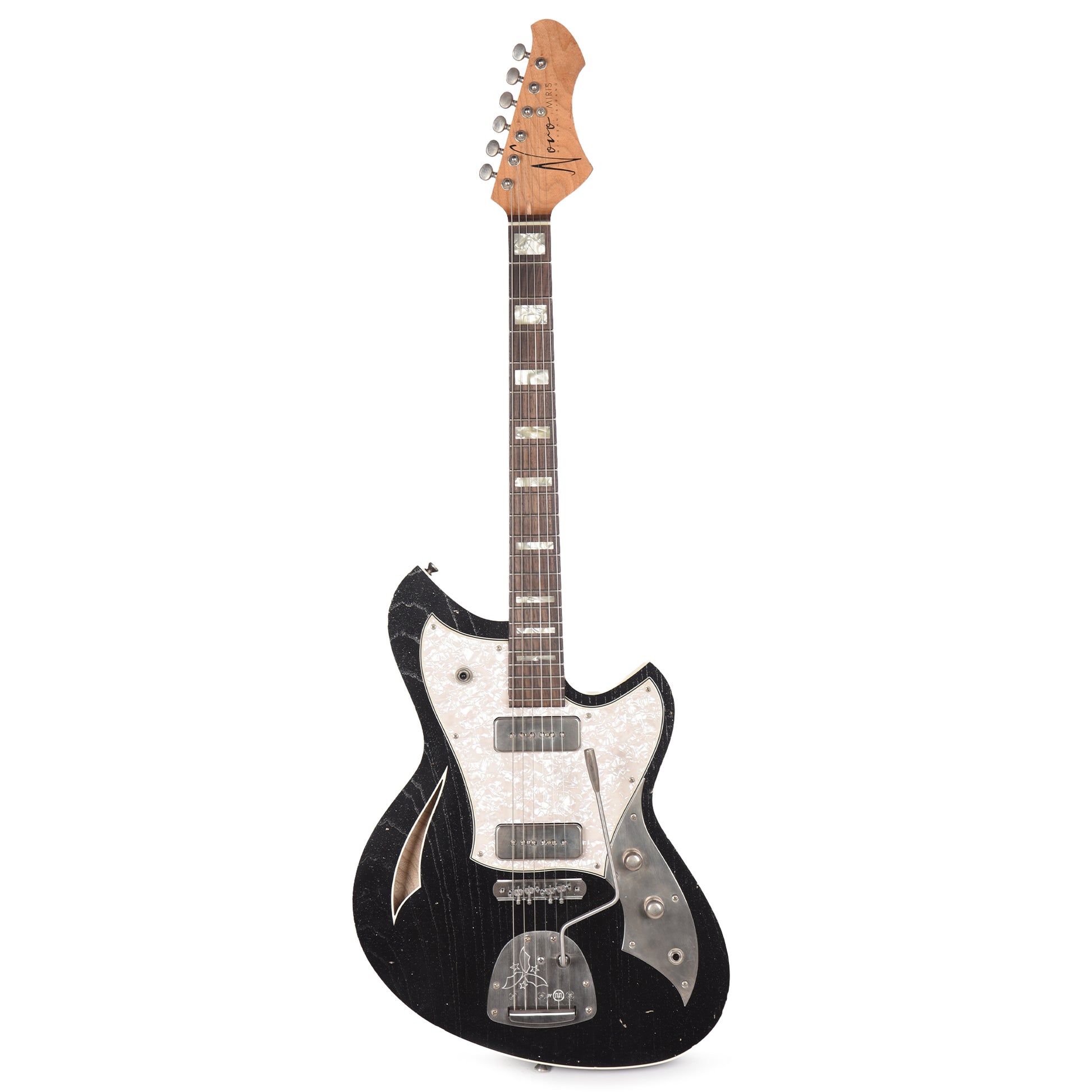 Novo Miris J Starry Night Light Distress w/Block Inlays & Fralin P-90s Electric Guitars / Semi-Hollow