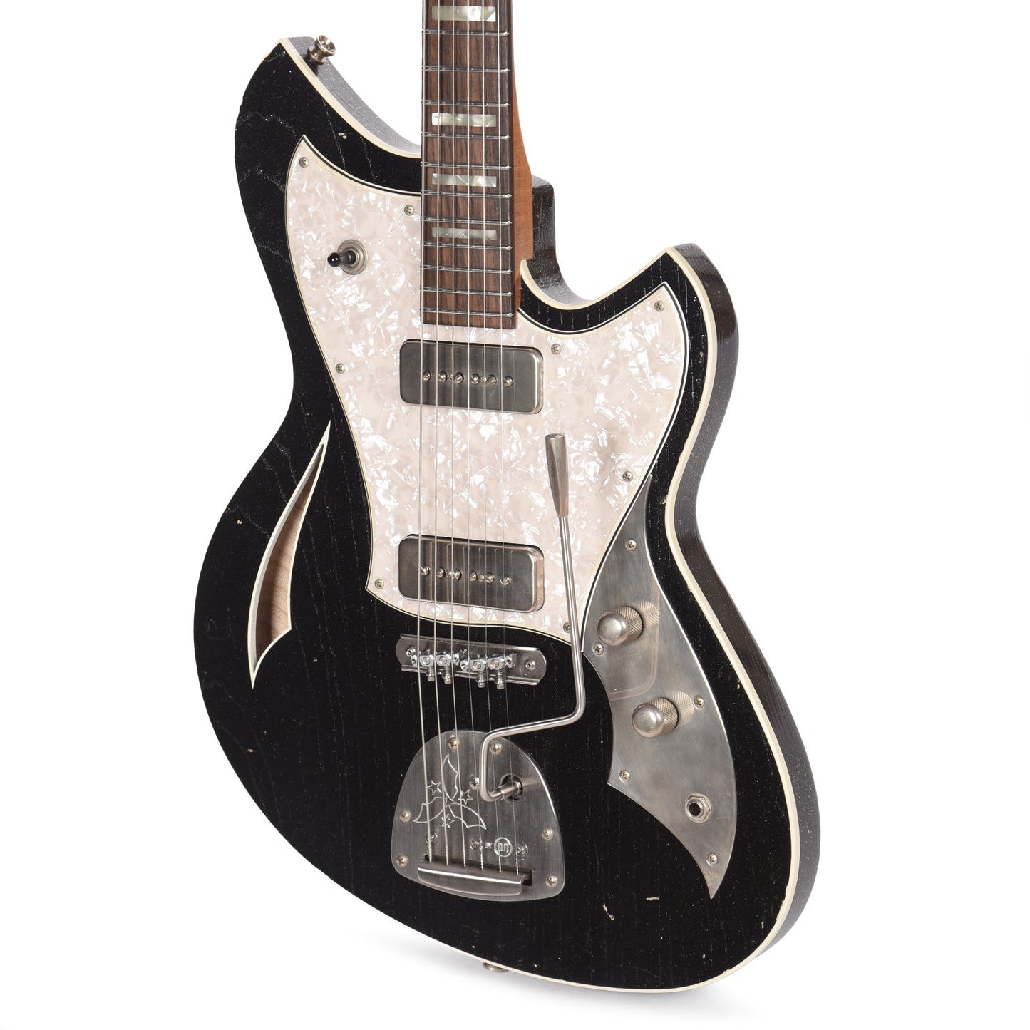 Novo Miris J Starry Night Light Distress w/Block Inlays & Fralin P-90s Electric Guitars / Semi-Hollow