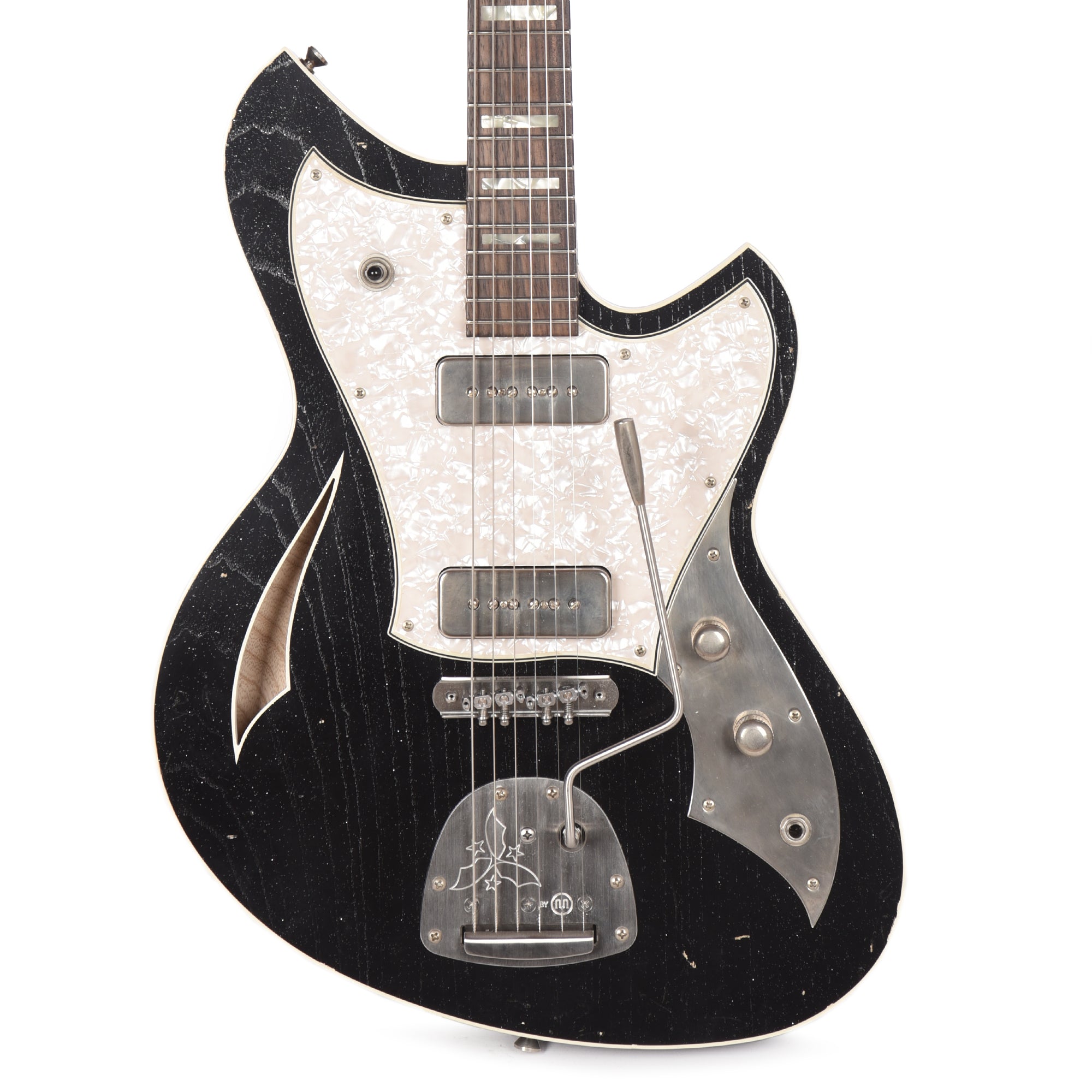 Novo Miris J Starry Night Light Distress w/Block Inlays & Fralin P-90s Electric Guitars / Semi-Hollow