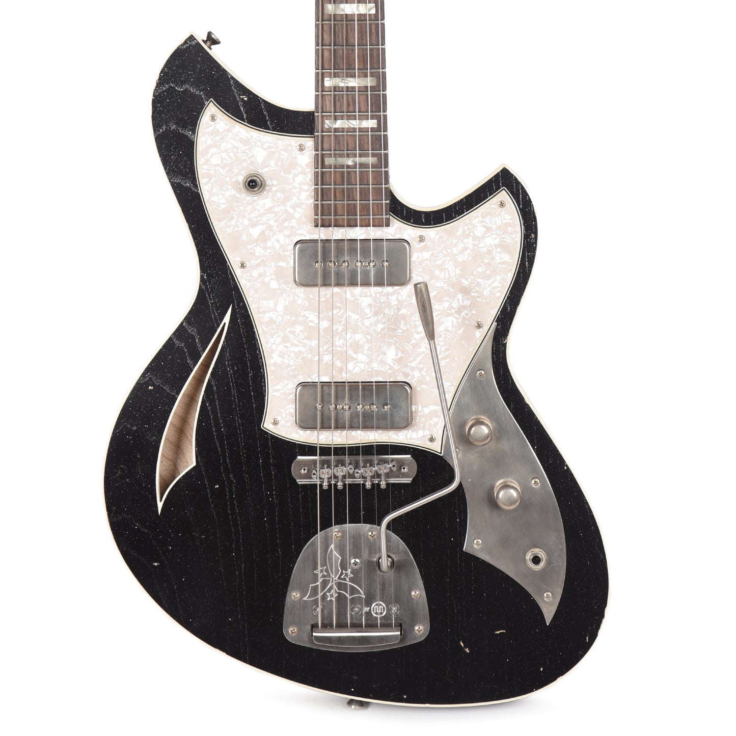 Novo Miris J Starry Night Light Distress w/Block Inlays & Fralin P-90s Electric Guitars / Semi-Hollow