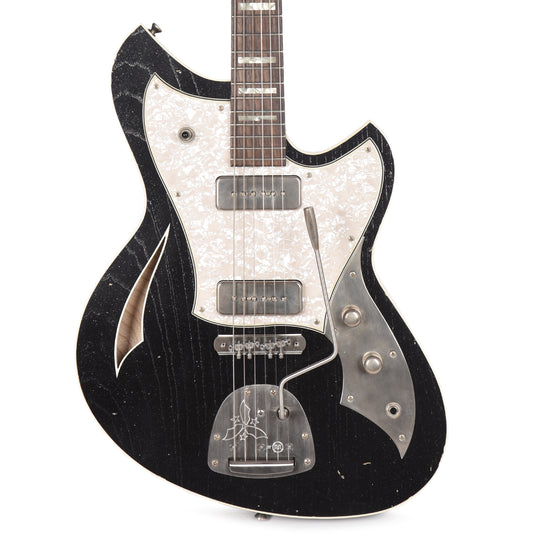 Novo Miris J Starry Night Light Distress w/Block Inlays & Fralin P-90s Electric Guitars / Semi-Hollow