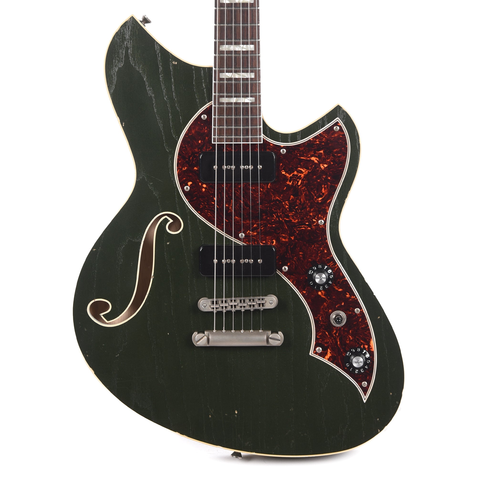 Novo Miris P2 Cadillac Green Light Distress w/Fralin P-90 Pickups Electric Guitars / Semi-Hollow