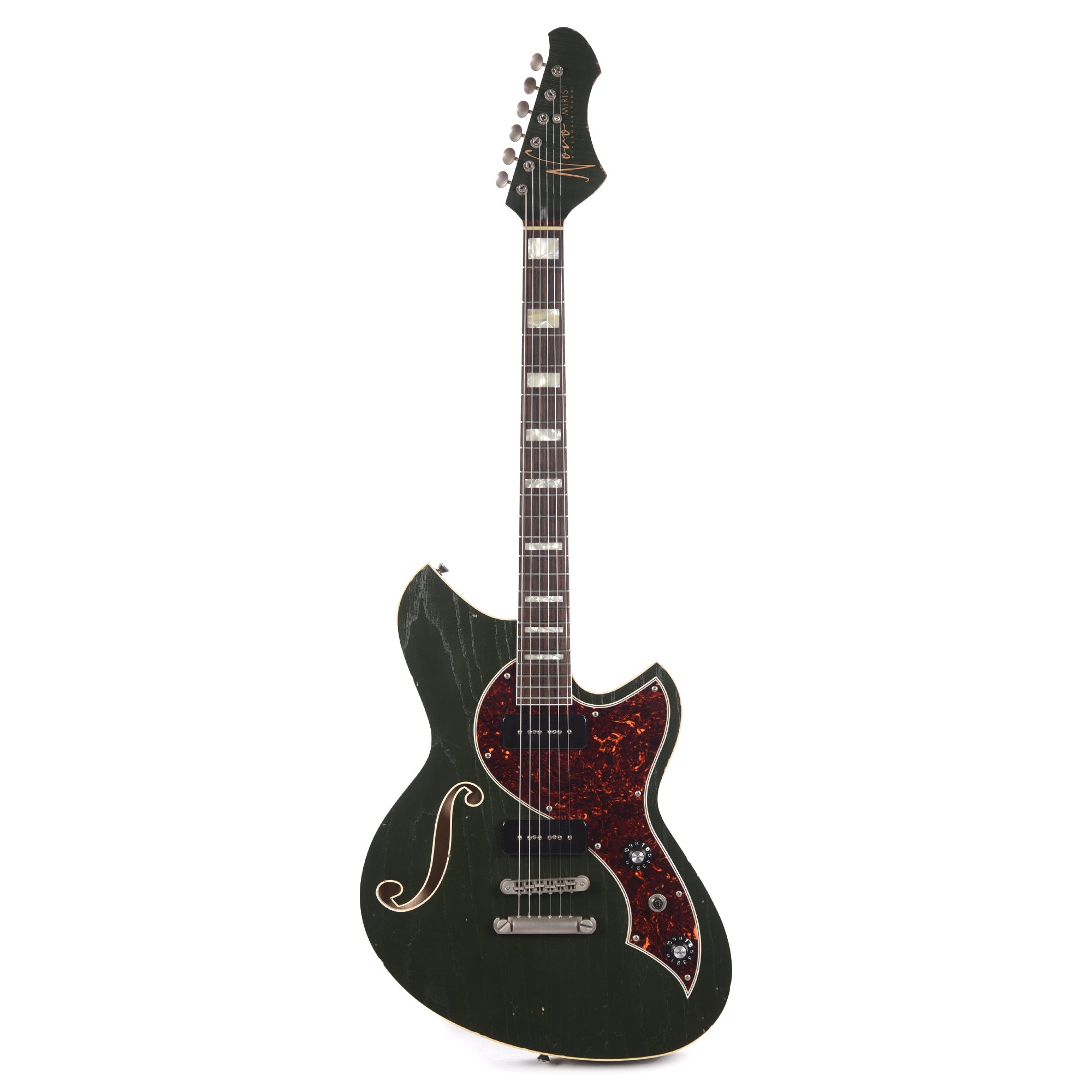 Novo Miris P2 Cadillac Green Light Distress w/Fralin P-90 Pickups Electric Guitars / Semi-Hollow