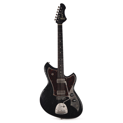 Novo Custom Serus J Light Distress Bull Black w/Matching Headstock & Fralin Pure PAF Humbuckers Electric Guitars / Solid Body