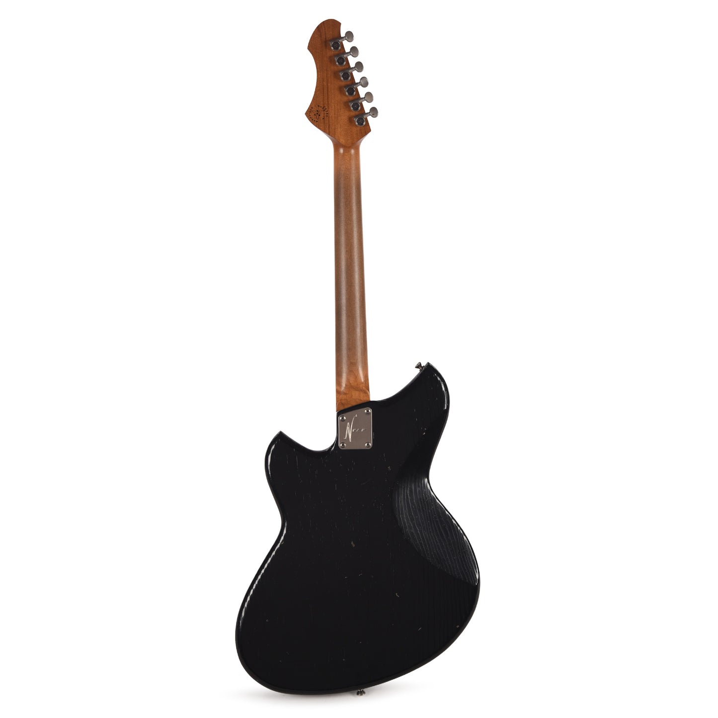 Novo Custom Serus J Light Distress Bull Black w/Matching Headstock & Fralin Pure PAF Humbuckers Electric Guitars / Solid Body