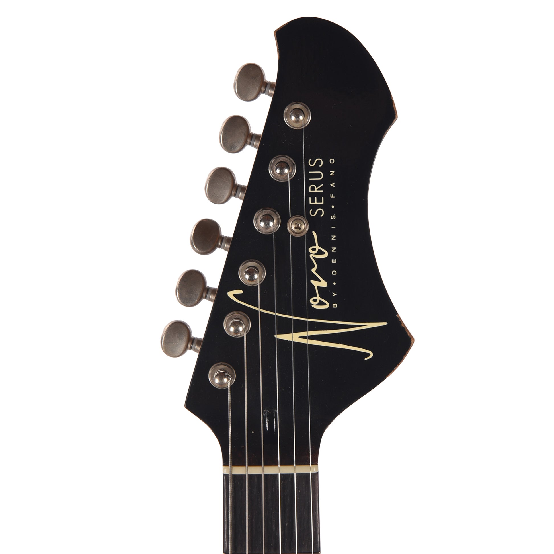 Novo Custom Serus J Light Distress Bull Black w/Matching Headstock & Fralin Pure PAF Humbuckers Electric Guitars / Solid Body