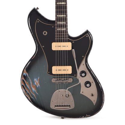 Novo Custom Serus J Medium Distress Pelham Burst w/Fralin P90 Pickups Electric Guitars / Solid Body