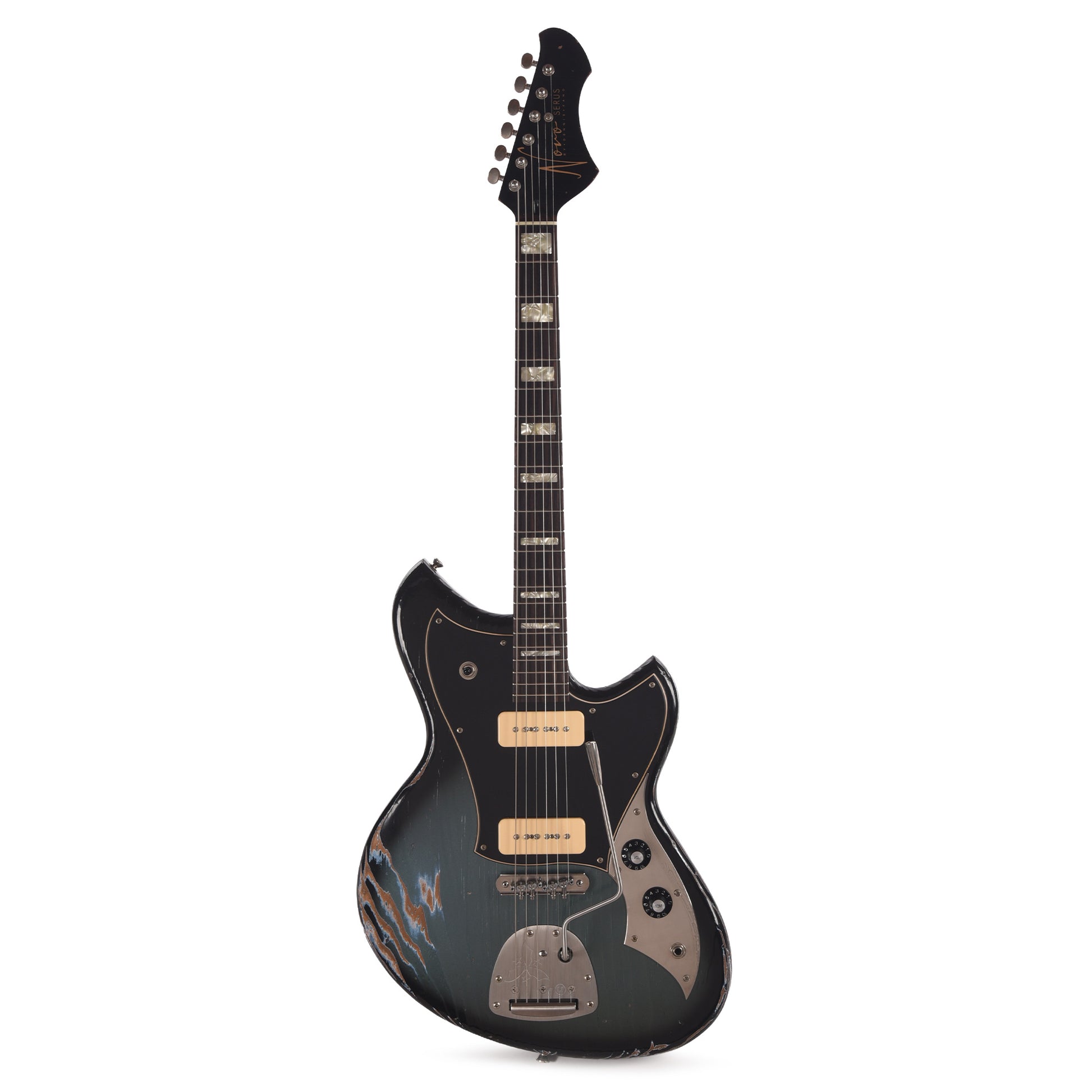 Novo Custom Serus J Medium Distress Pelham Burst w/Fralin P90 Pickups Electric Guitars / Solid Body