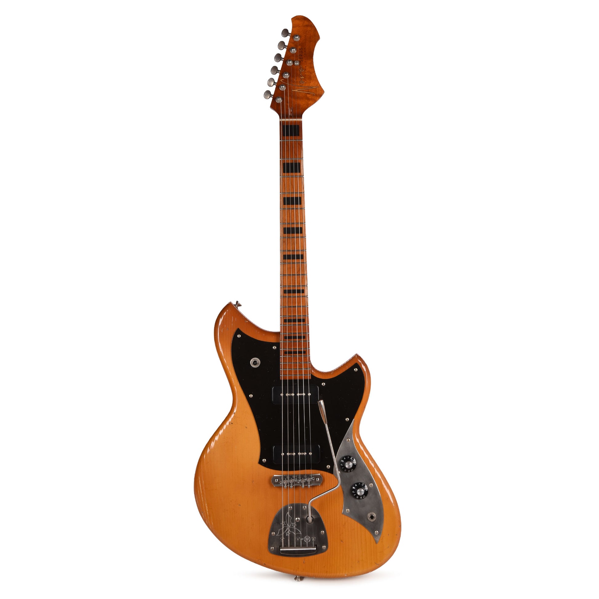 Novo Custom Serus J Nicotine Blonde Light Distress w/Fralin P90s & Bakelite Pickguard Electric Guitars / Solid Body