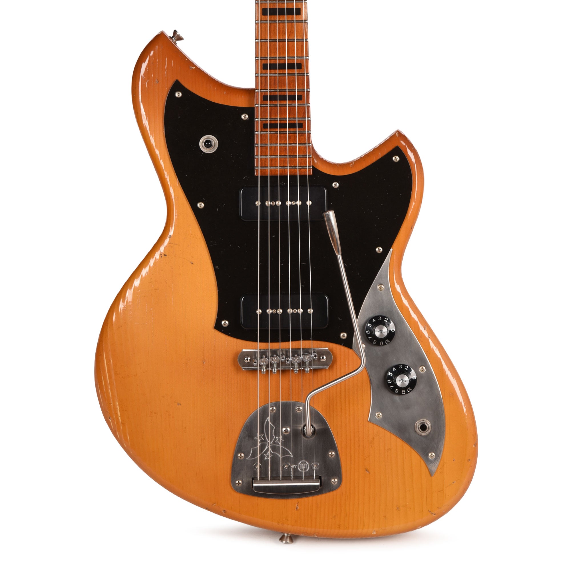 Novo Custom Serus J Nicotine Blonde Light Distress w/Fralin P90s & Bakelite Pickguard Electric Guitars / Solid Body