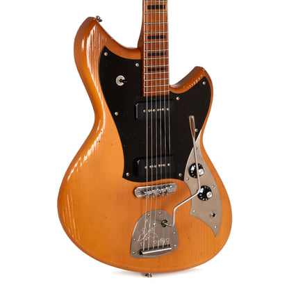 Novo Custom Serus J Nicotine Blonde Light Distress w/Fralin P90s & Bakelite Pickguard Electric Guitars / Solid Body