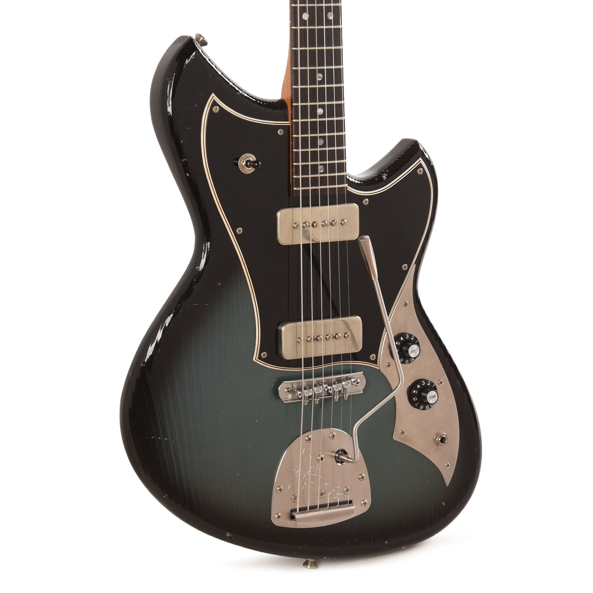 Novo Custom Serus J Pelham Burst Light Distress w/Nickel Fralin P90s Electric Guitars / Solid Body