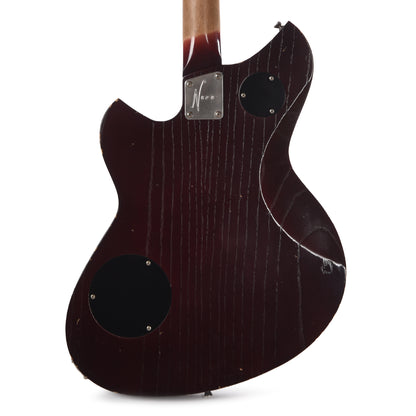 Novo Dealer Limited Chambered Serus P2 Bonfire w/Dark Cherry Back Light Distress Electric Guitars / Solid Body