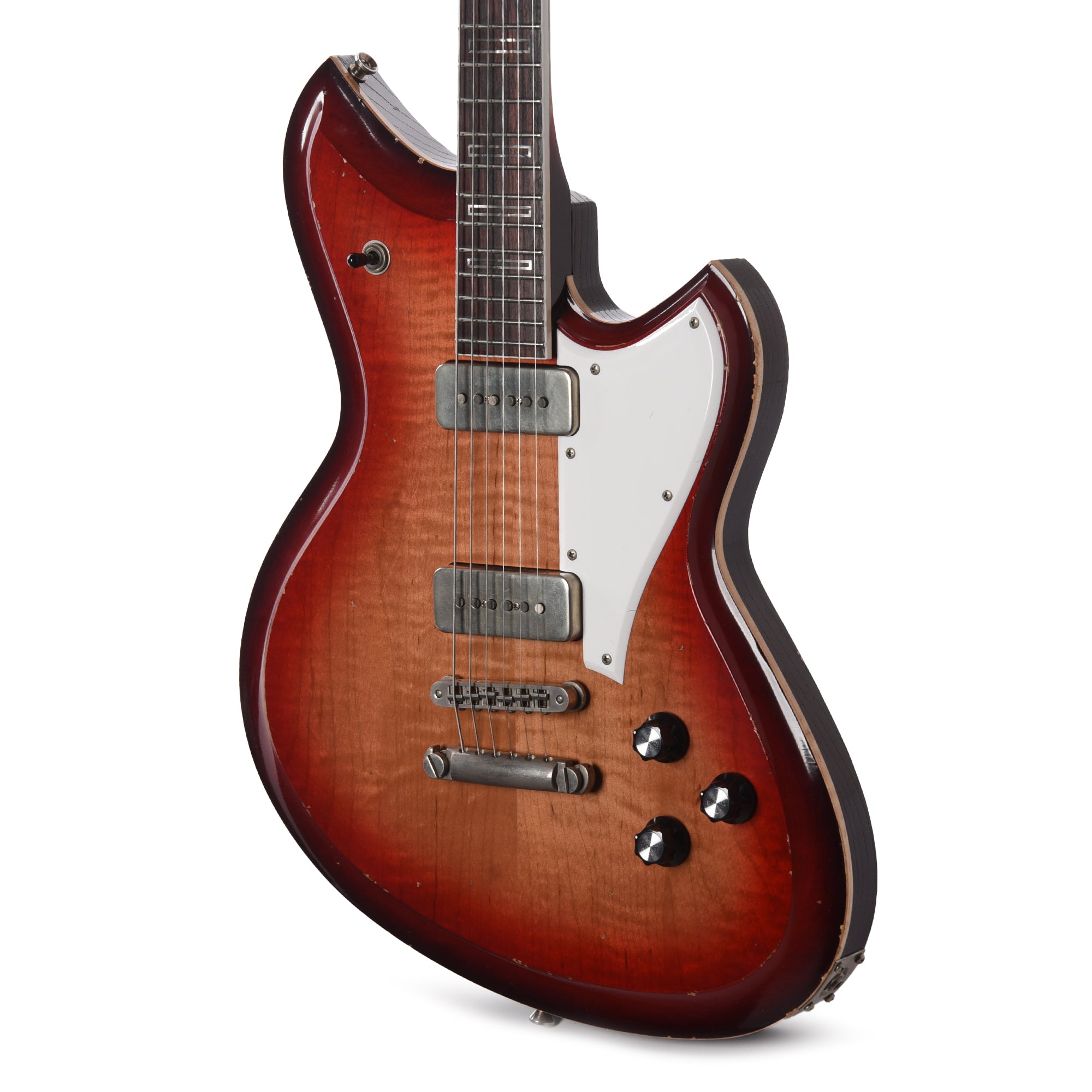Novo Dealer Limited Chambered Serus P2 Bonfire w/Dark Cherry Back Light Distress Electric Guitars / Solid Body