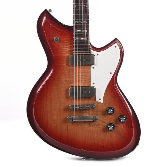 Novo Dealer Limited Chambered Serus P2 Bonfire w/Dark Cherry Back Light Distress Electric Guitars / Solid Body