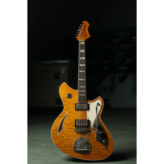Novo Dealer Limited Miris JHH Amber Burst Light Distress w/Lollar Low-Wind Imperials Electric Guitars / Solid Body