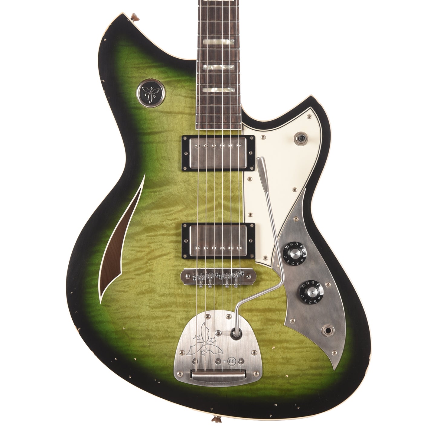 Novo Dealer Limited Miris JHH Cat's Eye Burst Light Distress w/Lollar Low-Wind Imperials (Displayed at NAMM 2026, Signed by Dennis Fano) Electric Guitars / Solid Body