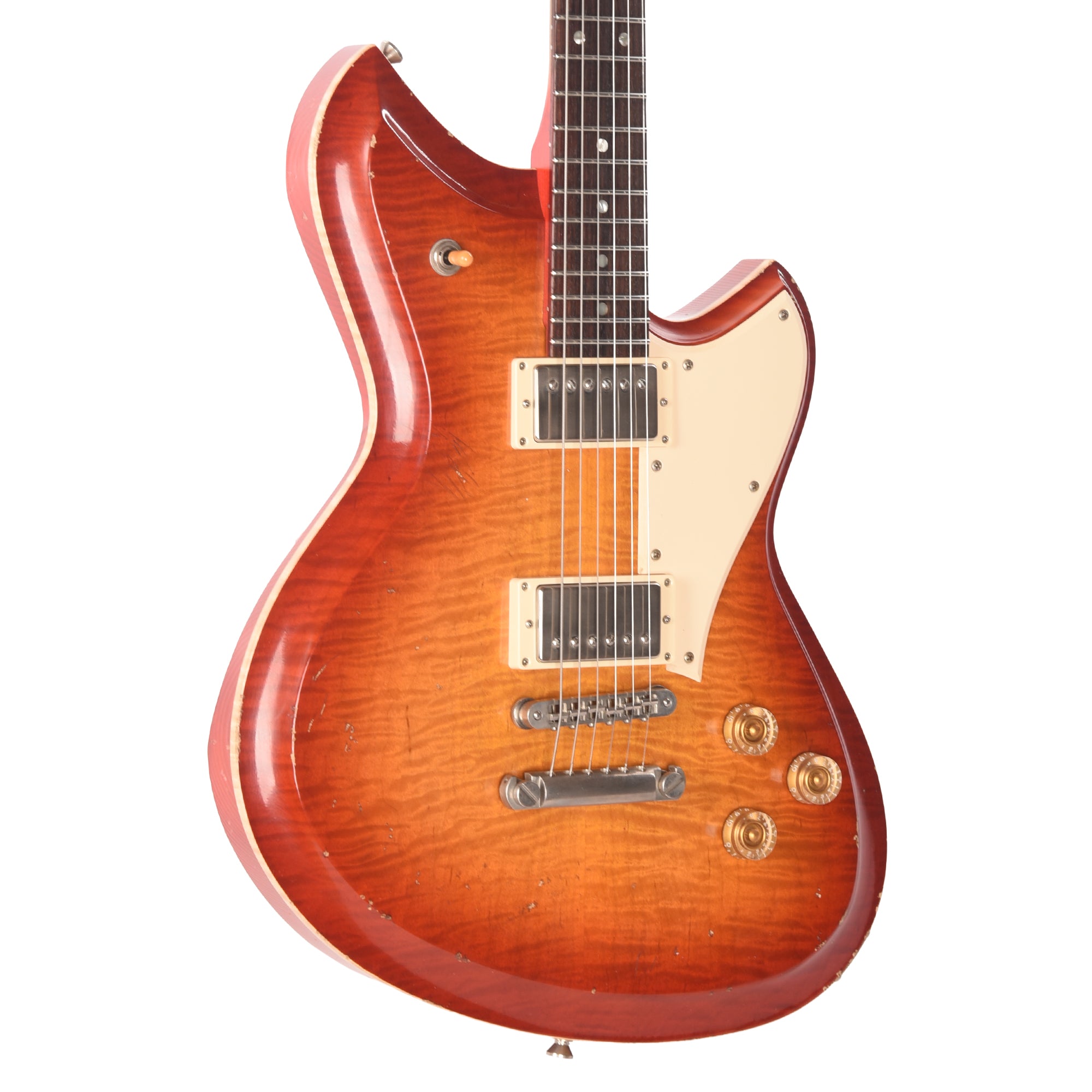 Novo Dealer Limited Serus Chambered H2 Faded Cherry Burst Light Distress w/Lollar Low-Wind Imperials (Displayed at NAMM 2026, Signed by Dennis Fano) Electric Guitars / Solid Body