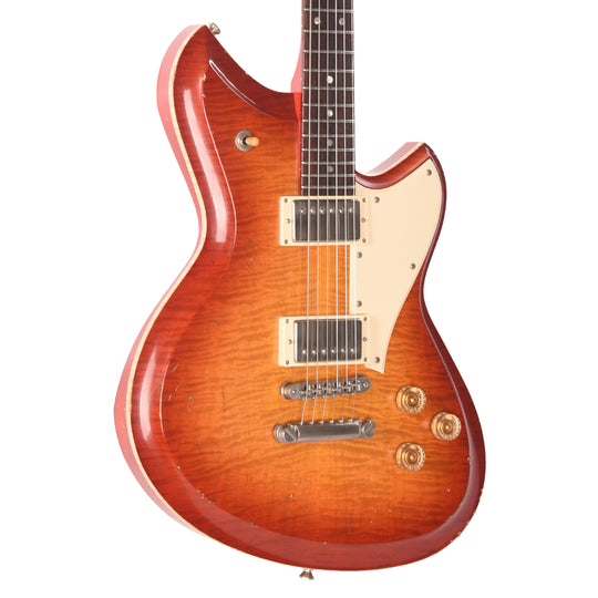 Novo Dealer Limited Serus Chambered H2 Faded Cherry Burst Light Distress w/Lollar Low-Wind Imperials (Displayed at NAMM 2026, Signed by Dennis Fano) Electric Guitars / Solid Body
