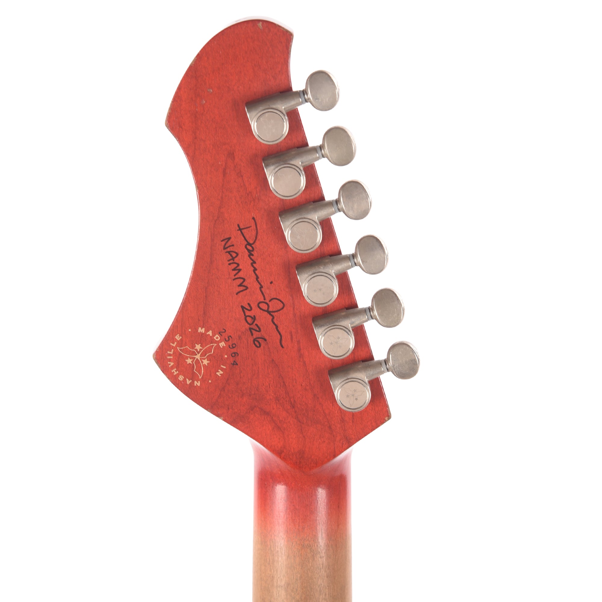 Novo Dealer Limited Serus Chambered H2 Faded Cherry Burst Light Distress w/Lollar Low-Wind Imperials (Displayed at NAMM 2026, Signed by Dennis Fano) Electric Guitars / Solid Body