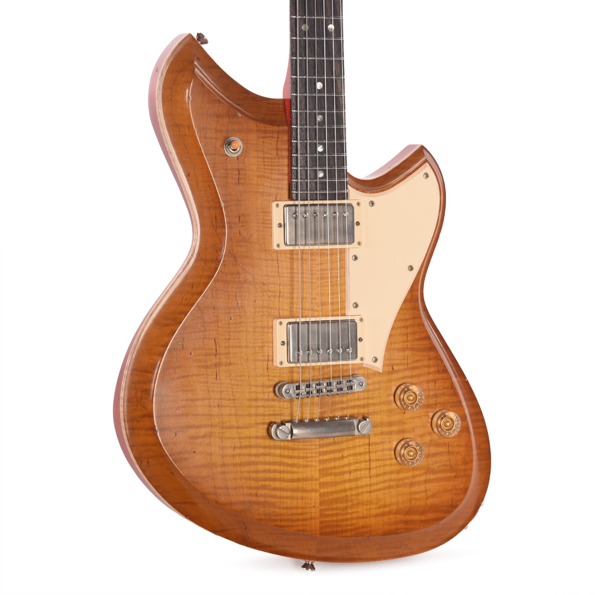 Novo Dealer Limited Serus Chambered H2 Faded Tea Burst Light Distress w/Lollar Low-Wind Imperials Electric Guitars / Solid Body