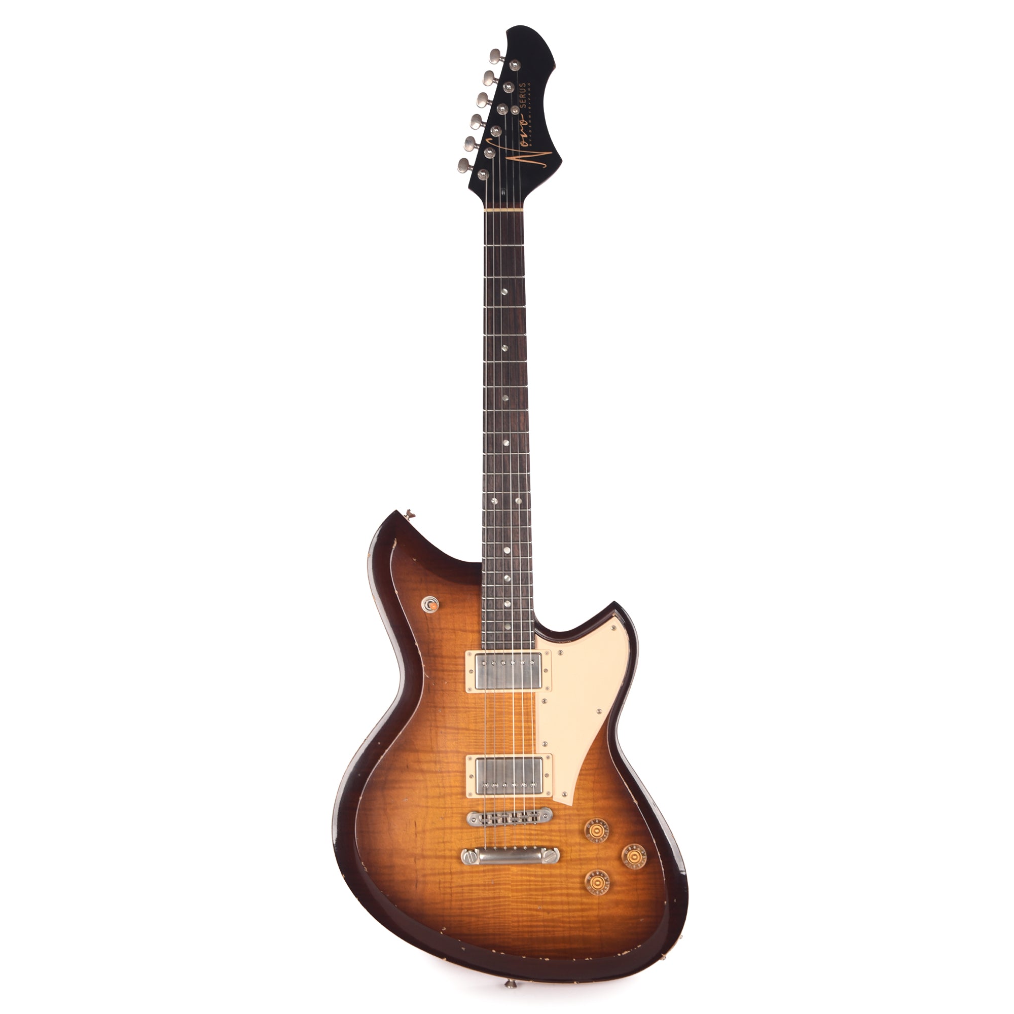 Novo Dealer Limited Serus Chambered H2 Tobacco Burst Light Distress w/Lollar Low-Wind Imperials (Displayed at NAMM 2026, Signed by Dennis Fano) Electric Guitars / Solid Body