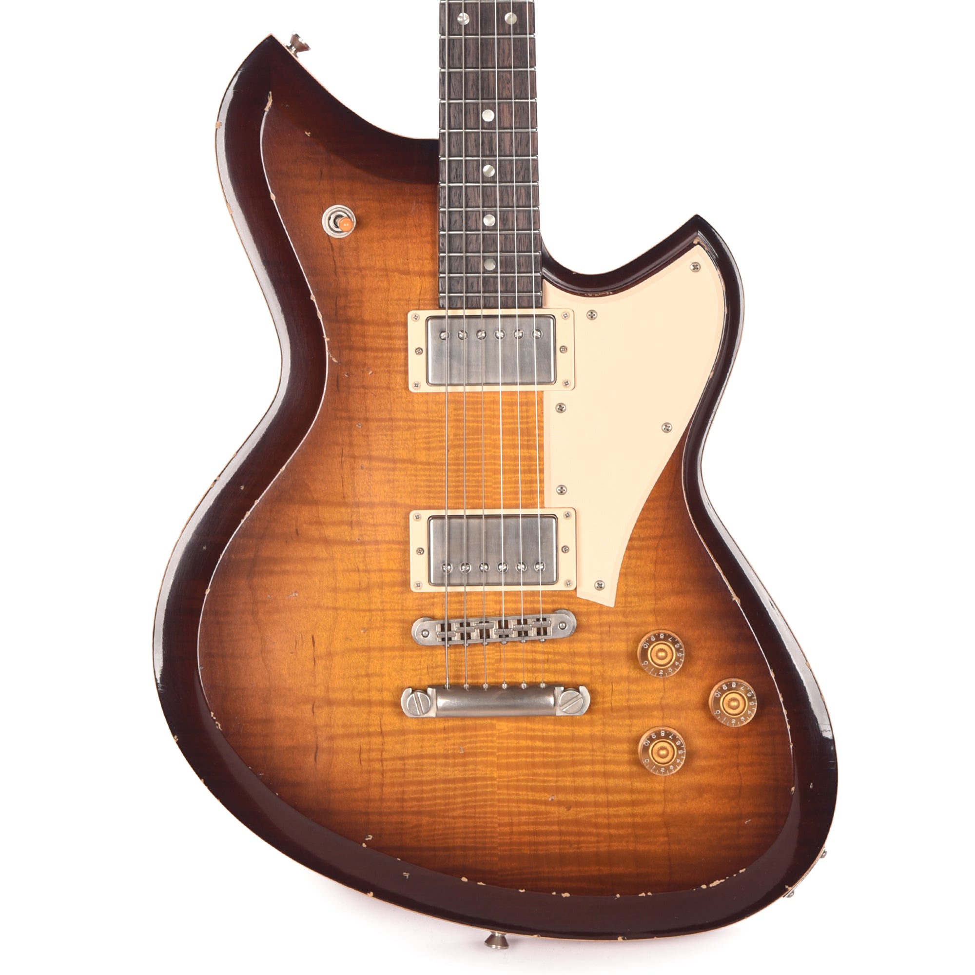 Novo Dealer Limited Serus Chambered H2 Tobacco Burst Light Distress w/Lollar Low-Wind Imperials (Displayed at NAMM 2026, Signed by Dennis Fano) Electric Guitars / Solid Body