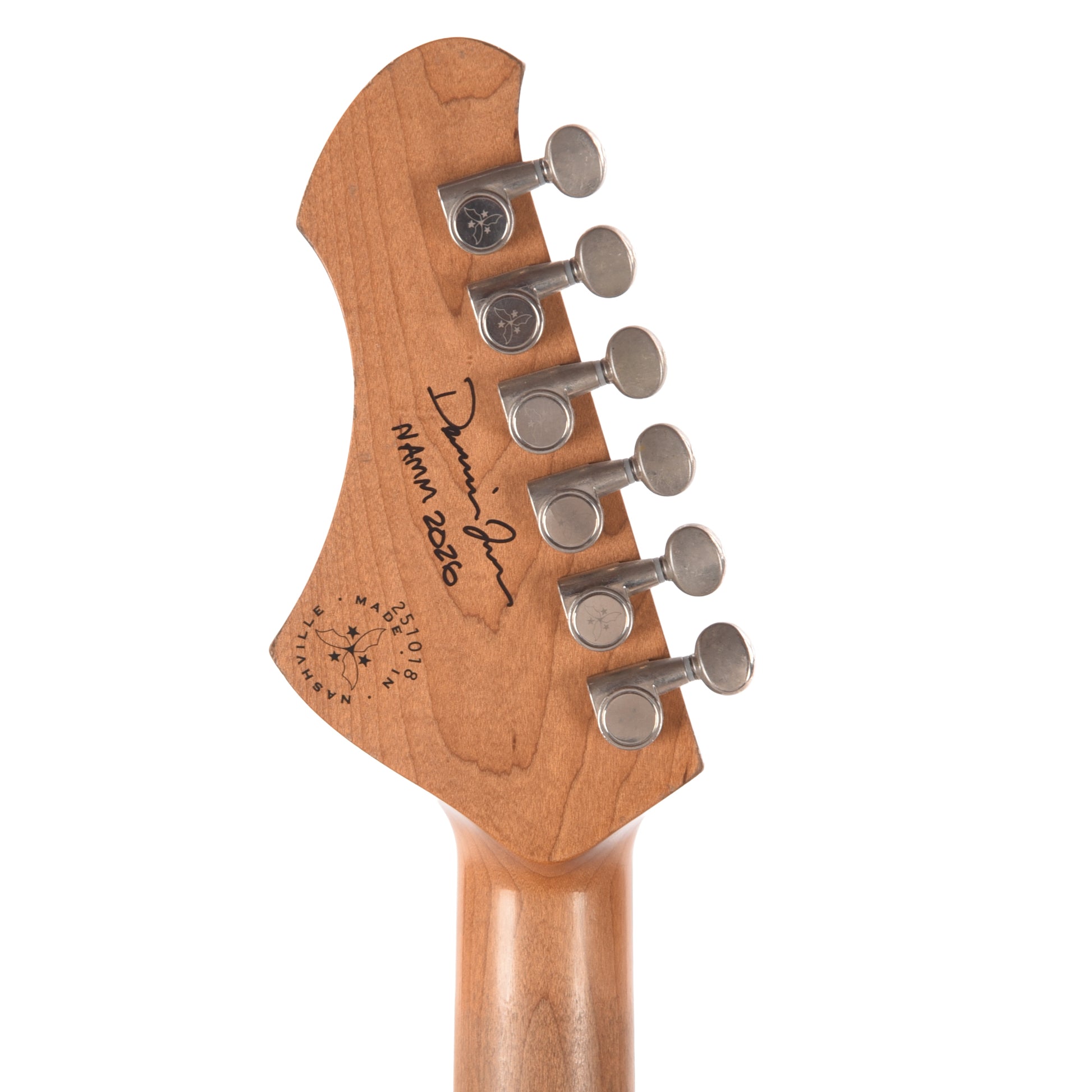 Novo Dealer Limited Serus J Shoreline Gold over '64 3-Tone Burst Medium Distress w/Fralin P-90s (Displayed at NAMM 2026, Signed by Dennis Fano) Electric Guitars / Solid Body