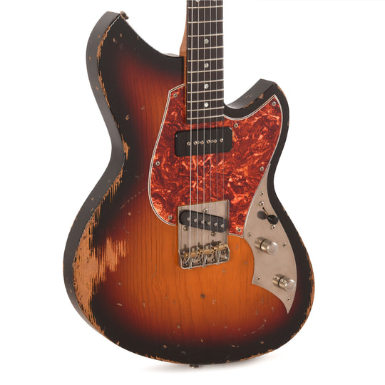 Novo Dealer Limited Serus T 3-Tone Burst Medium Distress  w/Fralin High Output Tele Pickups Electric Guitars / Solid Body