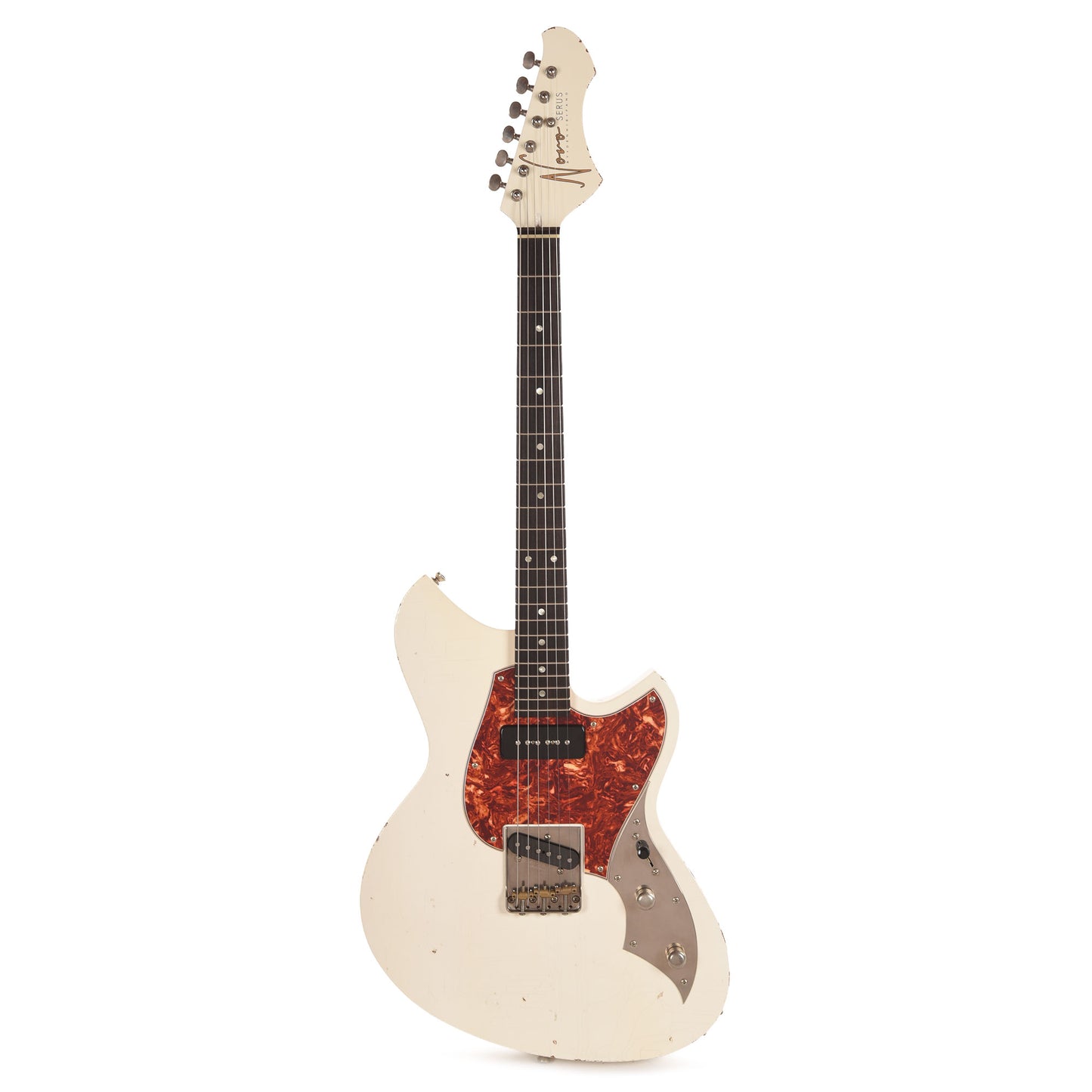Novo Dealer Limited Serus T Olympic White Light Distress  w/Fralin High Output Tele Pickups Electric Guitars / Solid Body
