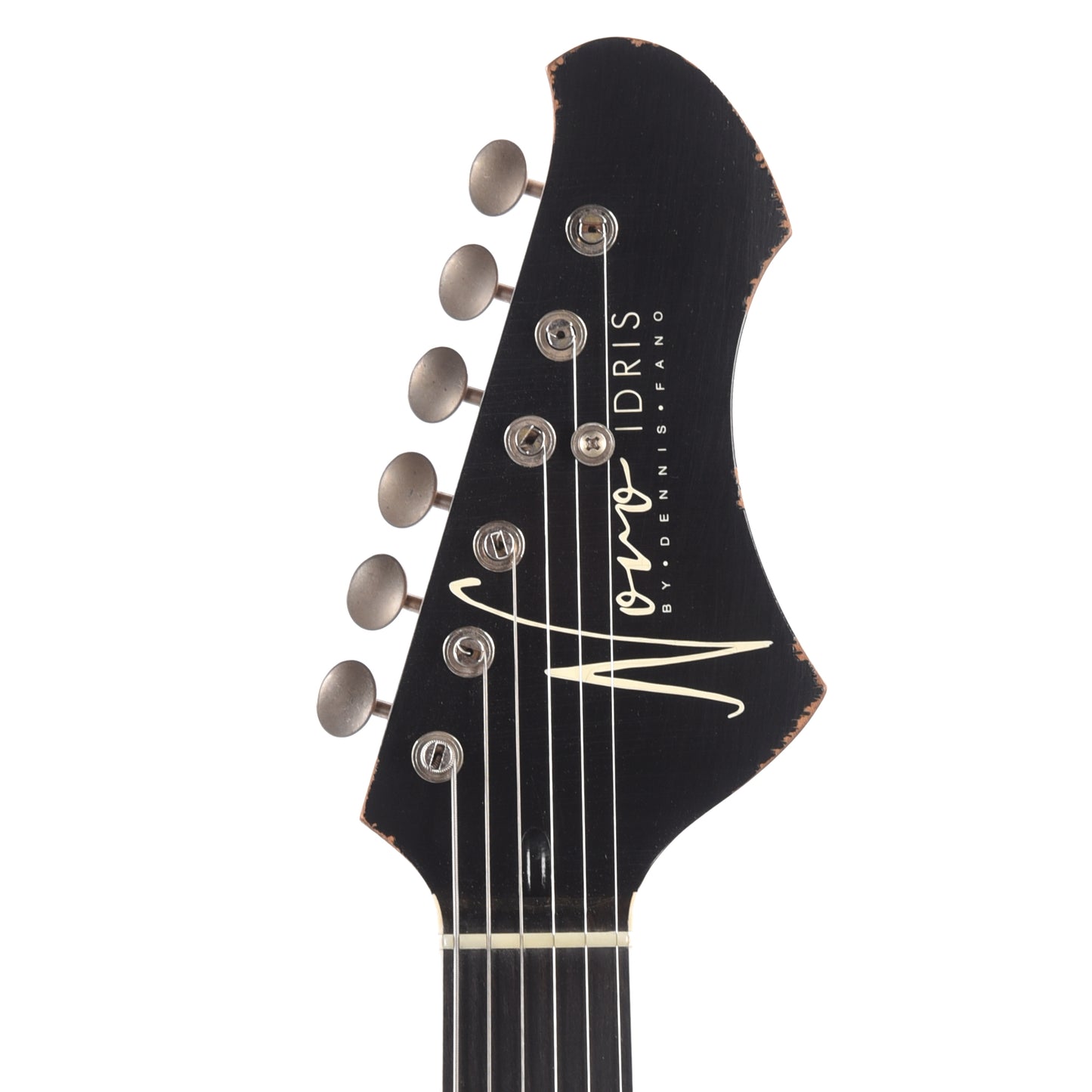 Novo Idris H2 Bull Black Over '64 3-Tone Burst Medium Distress w/Lollar dB Humbucker Pickups Electric Guitars / Solid Body