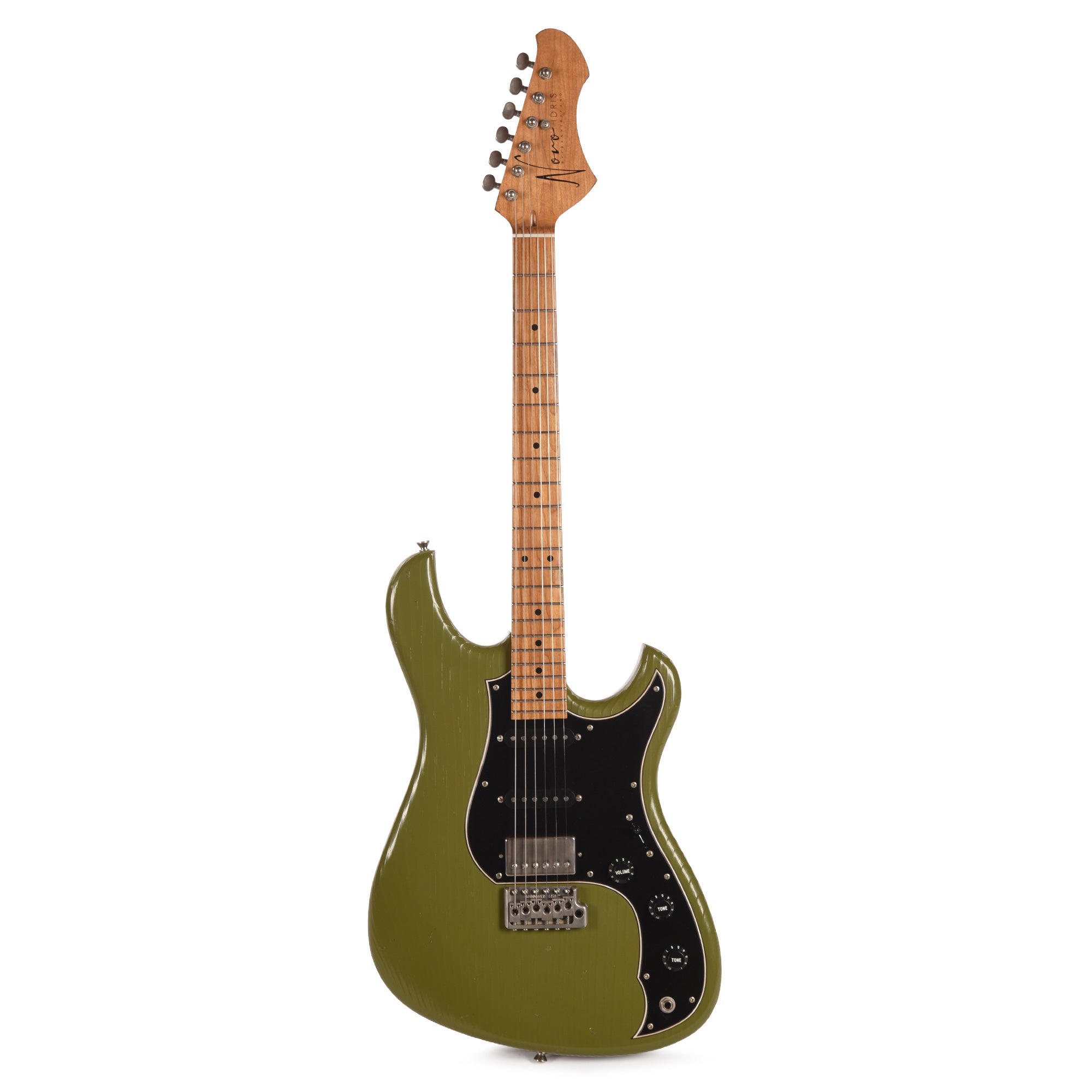 Novo Idris HSS Light Distress Uffington Green w/Fralin Modern PAF/Vintage Hot Strat Pickups Electric Guitars / Solid Body
